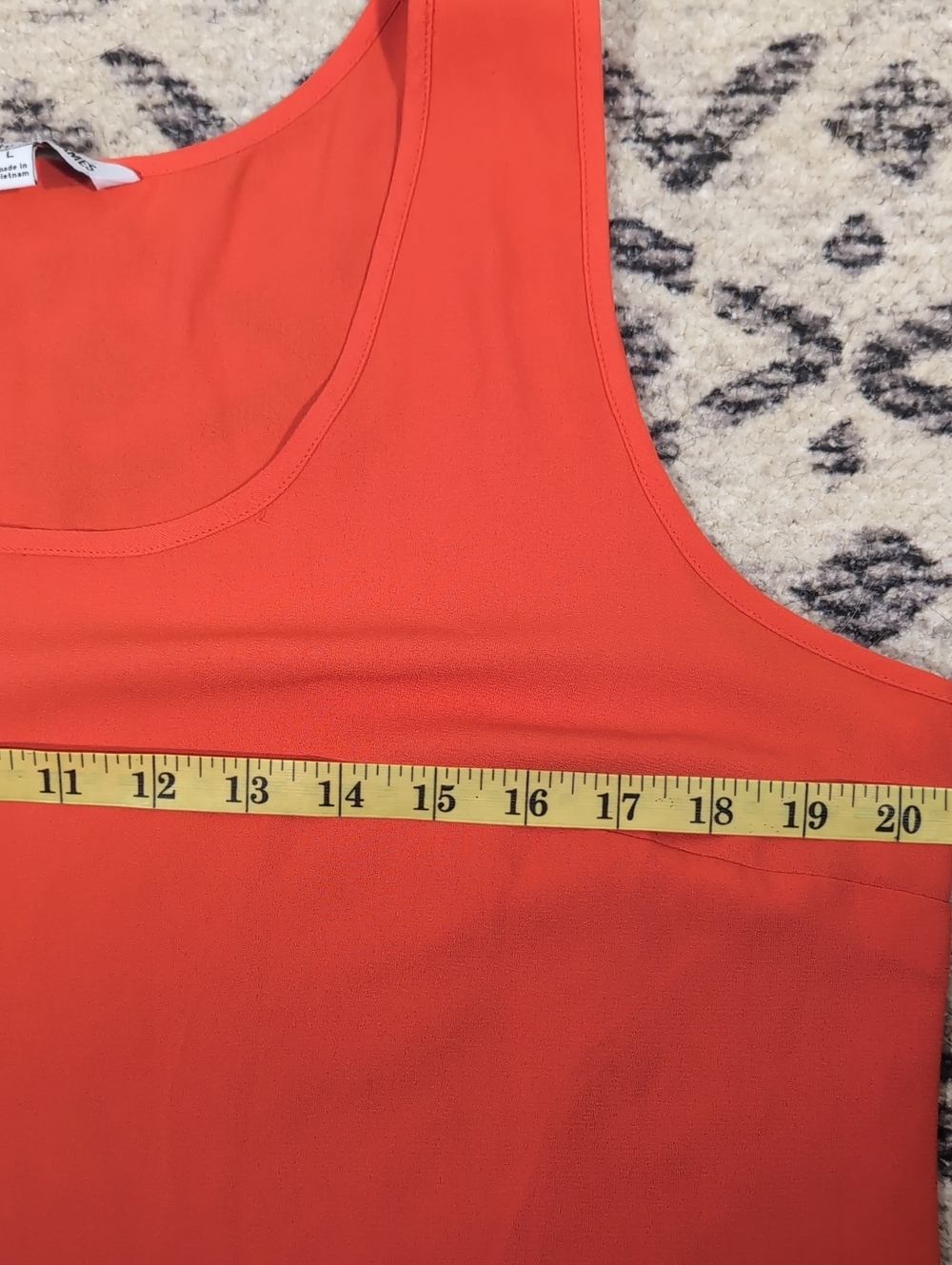 Elizabeth & James orange tiered sleeveless maxi dress, Sz.L. - Picture 7 of 7